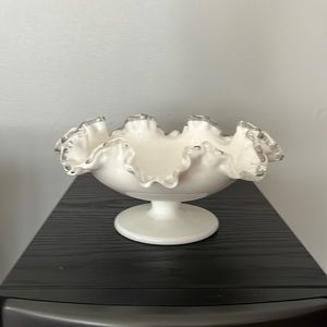 Glass Ruffled Edge Bowl
